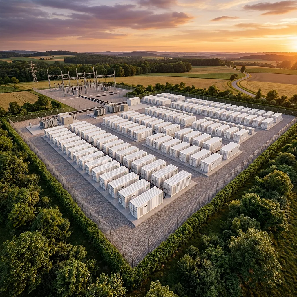 Genehmigungs- und Investorenpaket: komplette Bildfamilie für Batteriespeicher